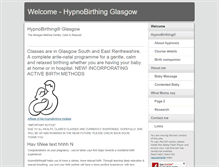Tablet Screenshot of hypnobirthingglasgow.co.uk